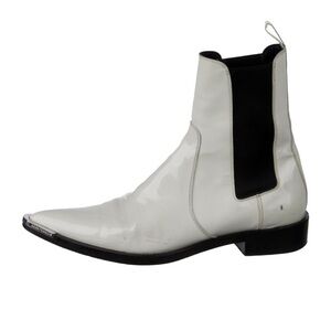 Rabanne White Chelsea Boot